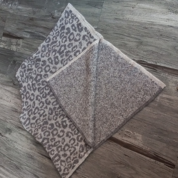 Nardi & Tagliaferri Leopard Print Pullover Wool Moher Poncho Top Made In Italy - Picture 15 of 15